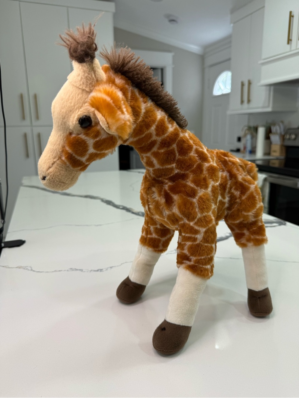 The Petting Zoo Giraffe Standing Plush Stuffed Animal Eco Friendly Recycled 17"